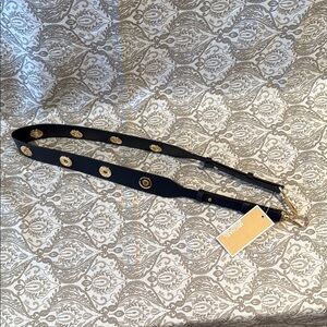 Michael Kors Navy and Gold Women's Shoulder Strap
